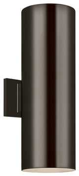 Large 2-Light Outdoor Wall Lantern, Bronze