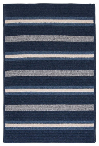 Colonial Mills Salisbury LY29 Navy Contemporary Area Rug, Rectangular 10'x13'