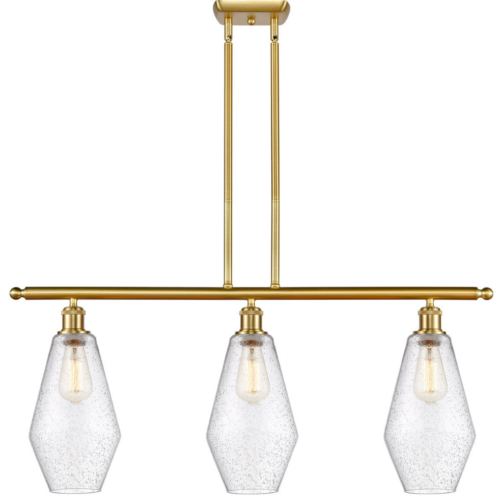 Innovations 516-3I-SG-G654-7 3-Light Island Light, Satin Gold