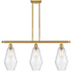Innovations 516-3I-SG-G654-7 3-Light Island Light, Satin Gold