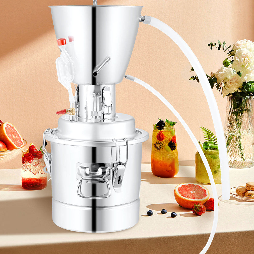Water Alcohol Distiller 8 Gal/30 L Stainless Steel Still Home Distillery Kit