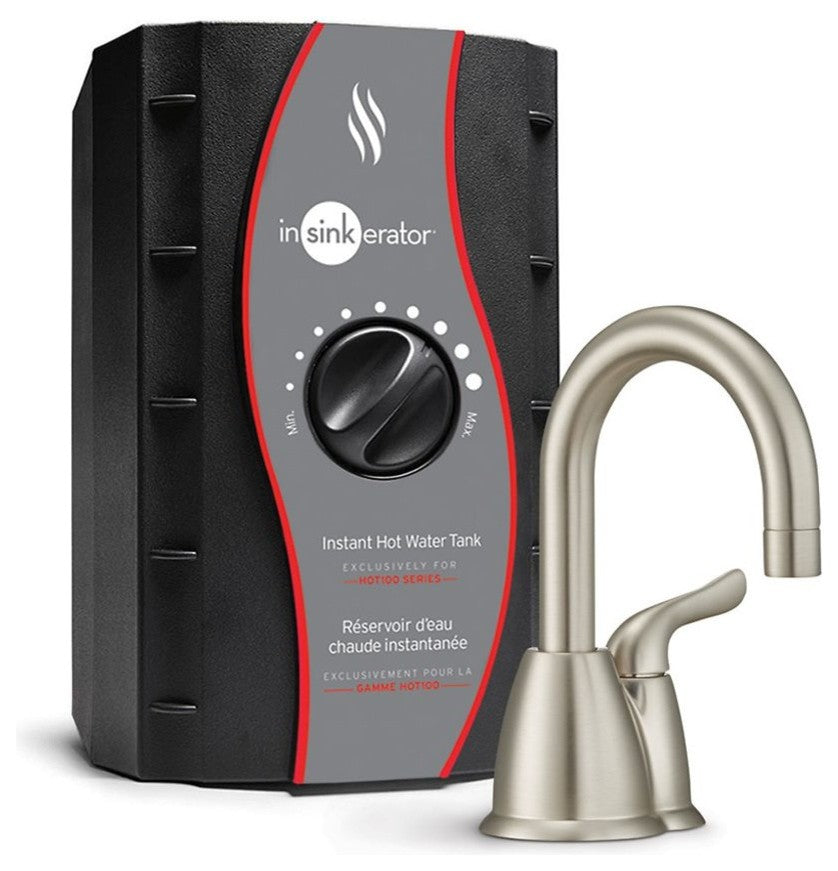 InSinkErator Invite HOT150 Push Button Instant Hot Water Dispenser System Faucet