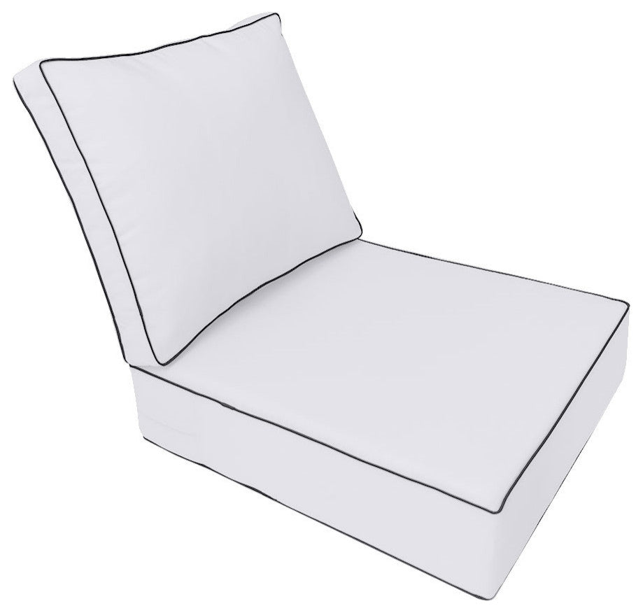 Contrast Pipe Trim Small 23x24x6 Deep Seat Back Rest Bolster Cover ONLY AD105