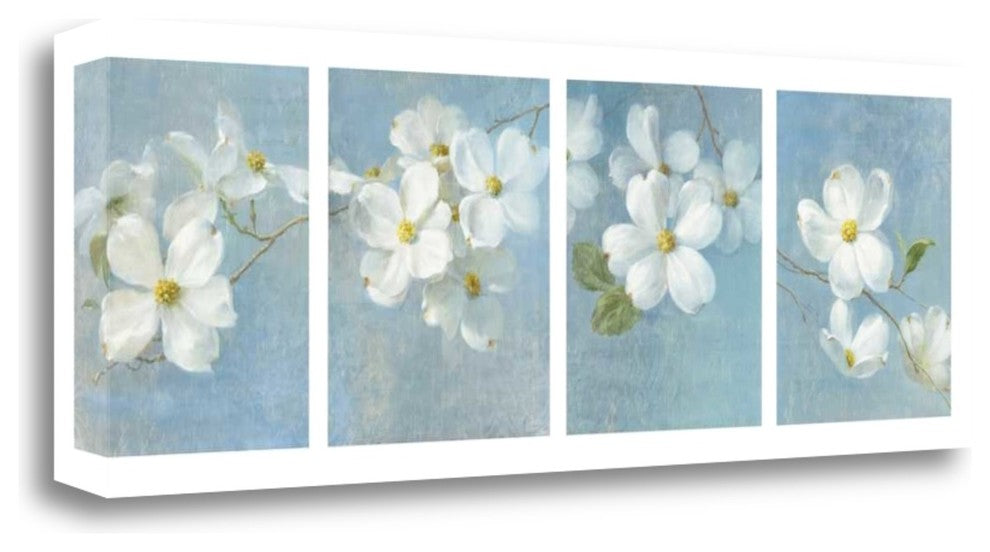 "Blossom Panel" By Danhui Nai,Ready to Hang Giclee Print on Gallery Wrap Canvas