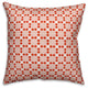 Red Check Plaid Throw Pillow Cover, 18"x18"