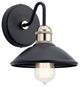 Kichler 45943BK One Light Wall Sconce, Black Finish