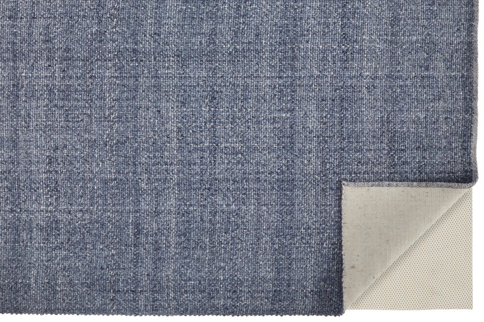 Weave & Wander Siona Space Dyed Flatweave Rug, Navy, 8' X 10'