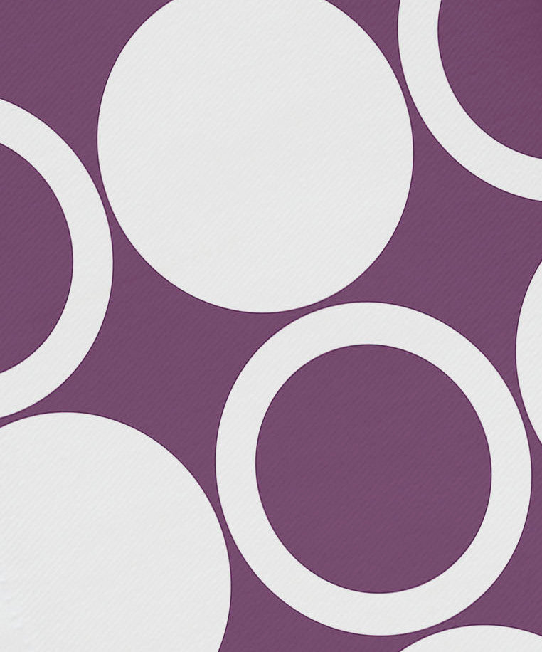 19"x19" Small Modcircles, Geometric Print Napkins, Set of 4, Purple