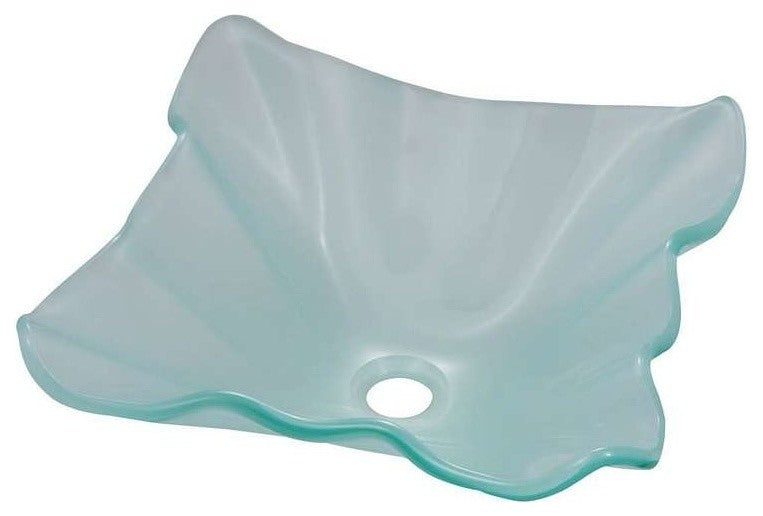 Frosted Glass Vessel Sink, Frosted