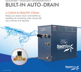 Steamspa 12 Kw Quickstart Steam Bath Generator With Built-In Auto Drain
