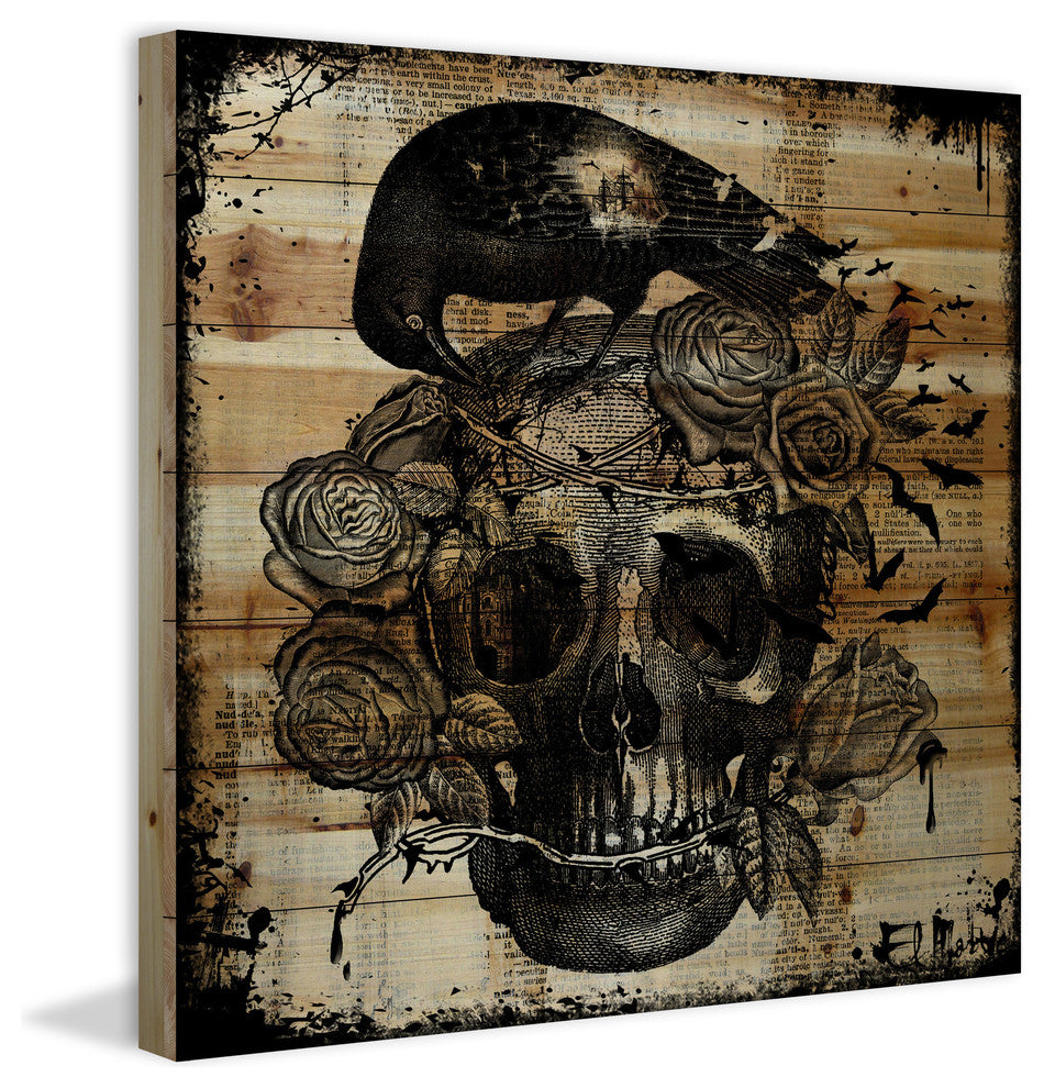 Marmont Hill, "To Die For" by Vicki Butler Painting Print, Natural Pine Wood