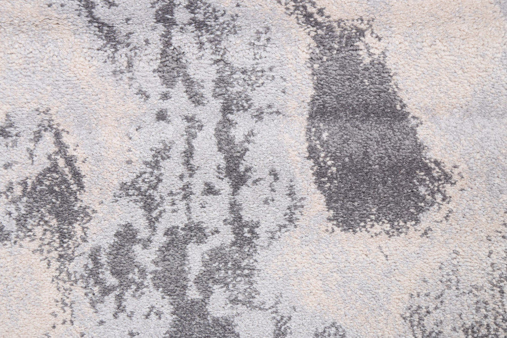 Turkish Abstract Transitional Oriental Rug Contemporary Carpet 3x8
