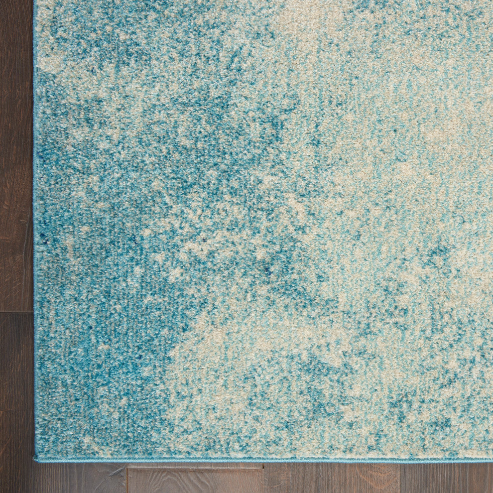 Nourison Passion 9' x 12' Navy Light Blue Modern Indoor Area Rug