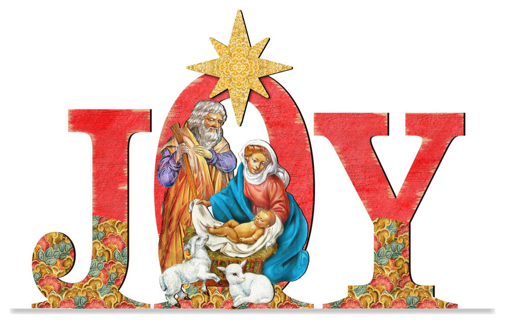 Regal Joy Nativity Wooden Door hanger