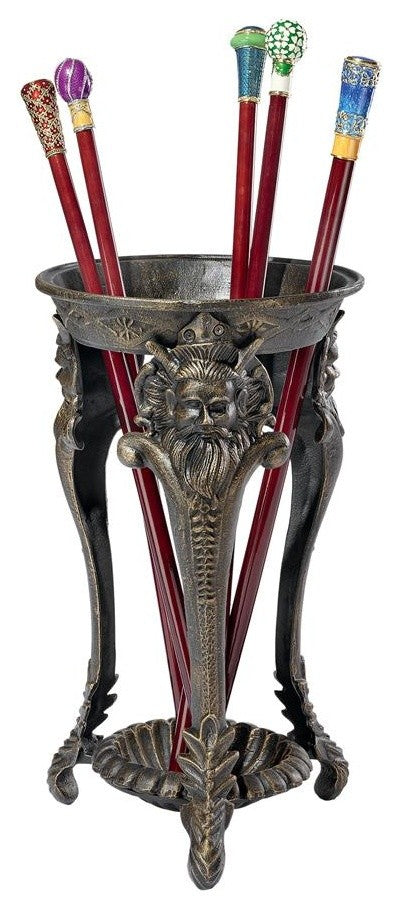 Greek Satyr Cast Iron Umbrella Stand