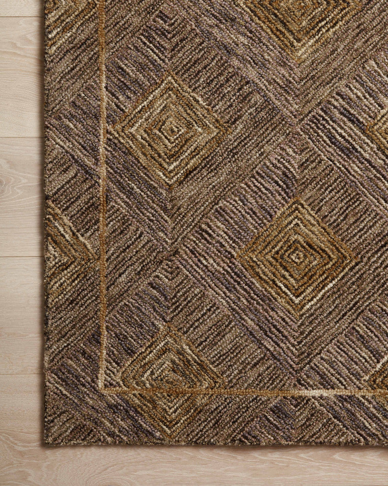 Loloi II Varena Plum / Gold 18" x 18" Sample Rug