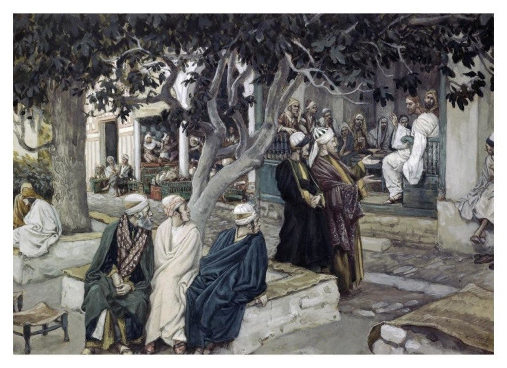 "Jesus has Supper with Matthew" Digital Paper Print by James Tissot, 32"x23"