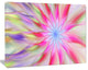 Dance of Pink Exotic Flower, Large Floral Canvas Art Print, 60x40