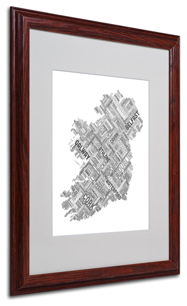 'Ireland VII' Matted Framed Canvas Art by Michael Tompsett