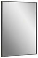 Vera 24 in. x 32 in. Modern Rectangle Framed Matte Black Wall Mount Mirror