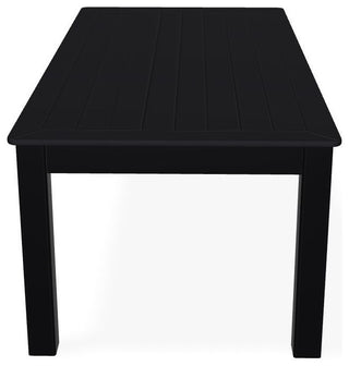 24" x 48" Marine Grade Outdoor Coffee Table, Black
