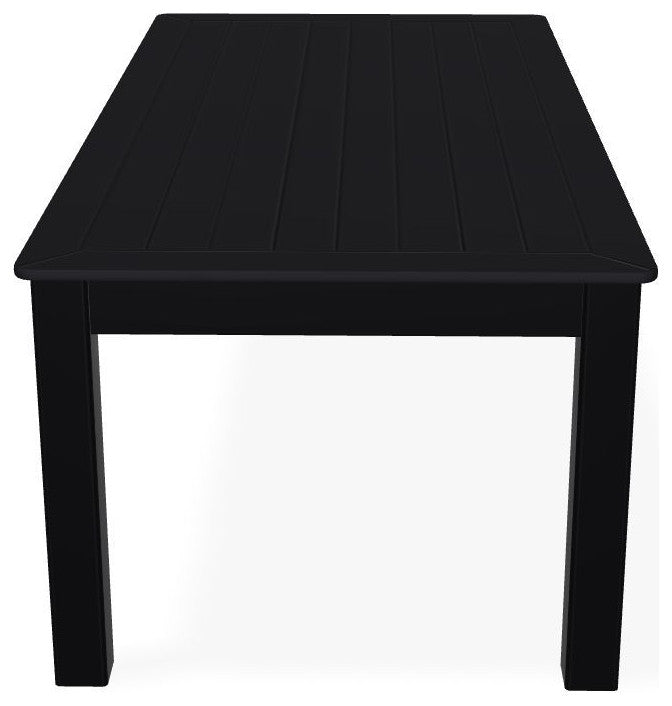 24" x 48" Marine Grade Outdoor Coffee Table, Black