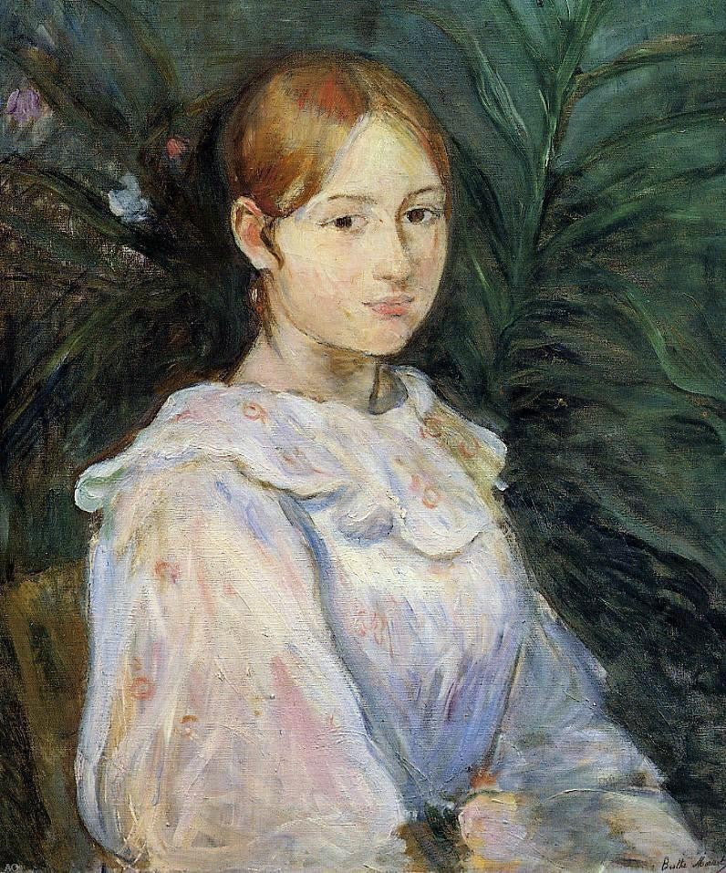 Berthe Morisot Bust of Alice Gamby, 20"x25" Wall Decal Print