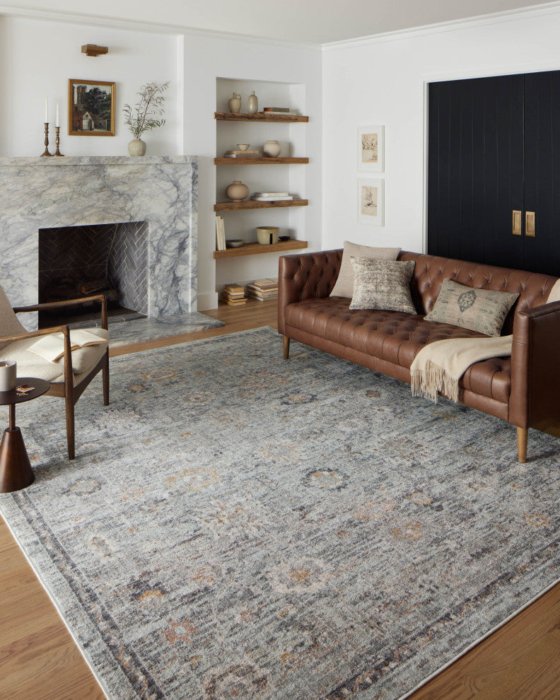 Loloi II Monroe Sky / Gold 2'-6" x 4'-0" Accent Rug