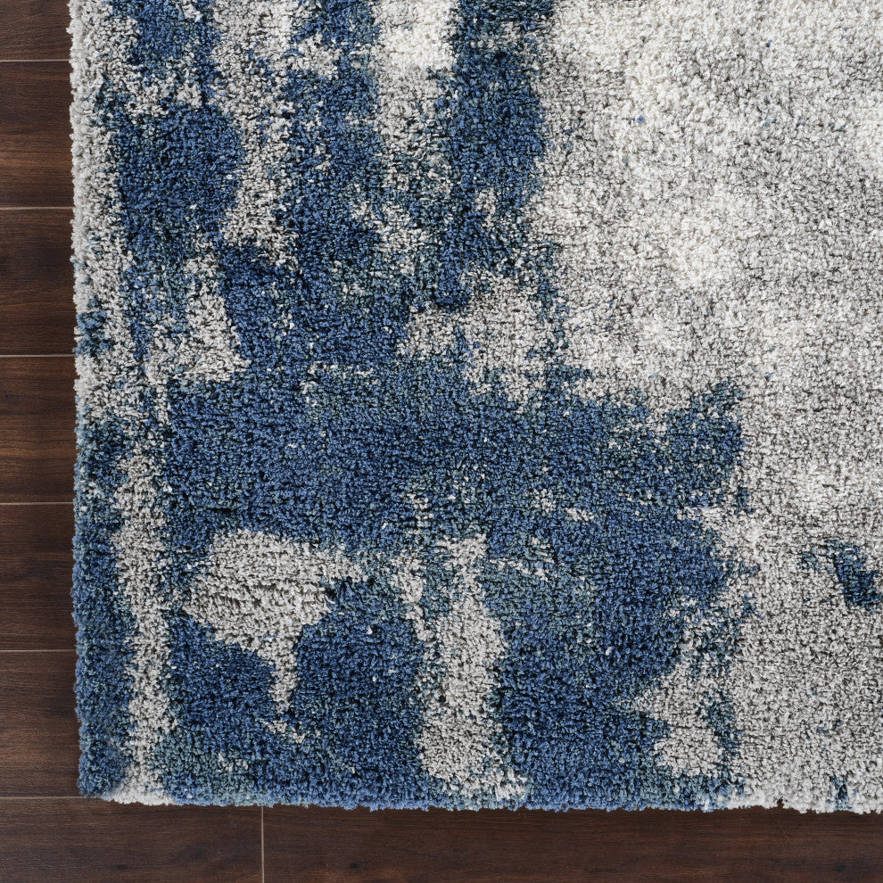 Noori Rug Shag Clark Blue/Grey Rug