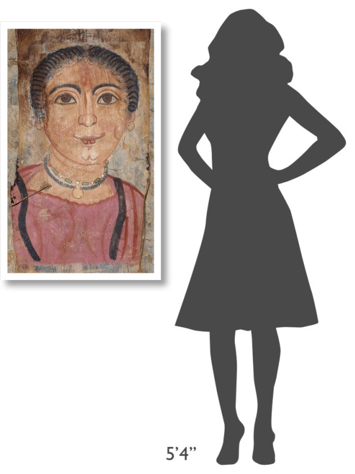 "Mummy Portrait of a Woman" Paper Art, 24"x38"