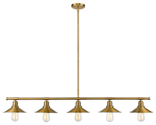 Z-Lite 613-5L Casa 5 Light 51.5"W Linear Chandelier - Factory Brass