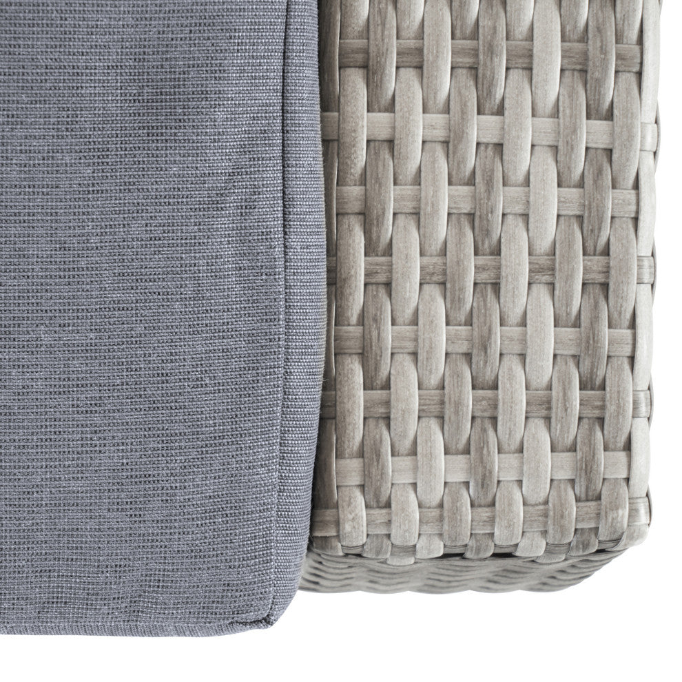 Cannes 8 Piece Sunbrella Outdoor Patio Sofa and Club Chair Set, Gray