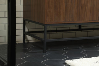 Home Living 22" Modern Walnut-Light Bathroom Vanity