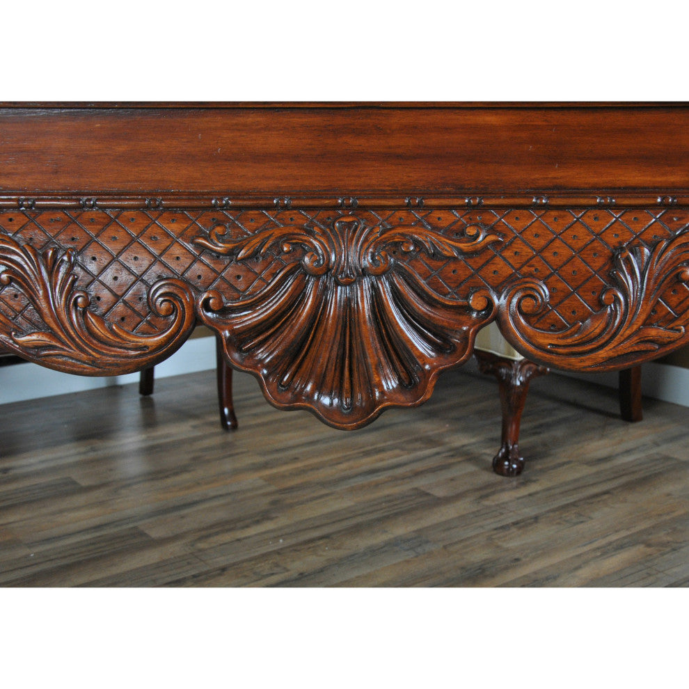 NVIN0241 Large Faux Marble Top Console