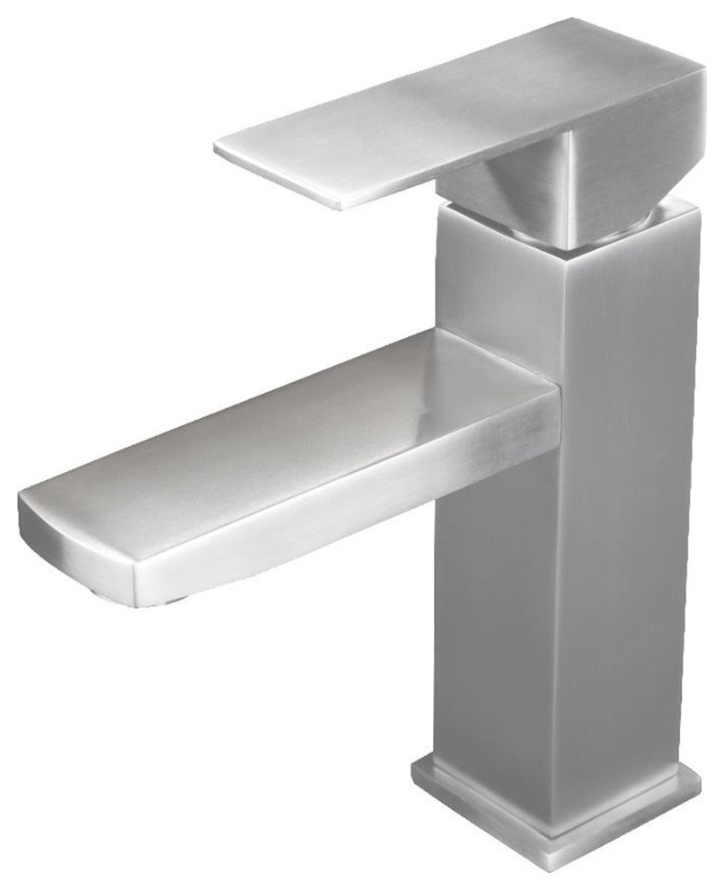 Single Handle Lavatory Faucet in Brushed Nickel Finish