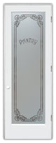 Pantry Door - Naples Harrington - Primed - 30" x 84" - Knob on Left - Pull Open