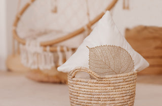 Leaf Study Accent Pillow With Removable Insert, Caramel, 26"x26"