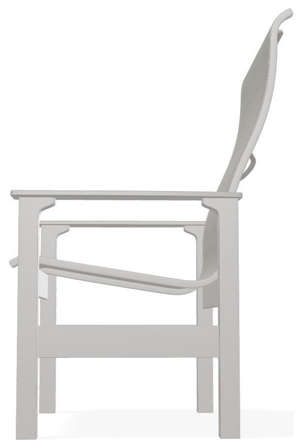 Leeward Sling Outdoor Armchair, Deacon/Warm Gray