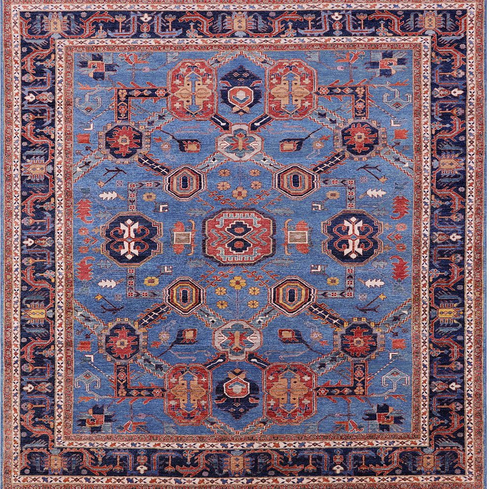 Ahgly Company Indoor Square Mid-Century Modern Area Rugs, 3' Square