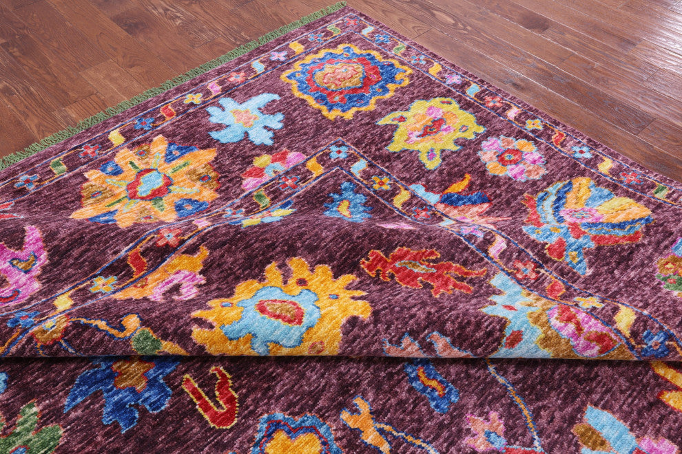 10' 3" X 13' 8" Hand Knotted Turkish Oushak Wool Rug - Q14783