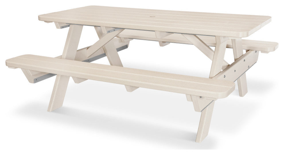 Polywood Park 72" Picnic Table, Sand
