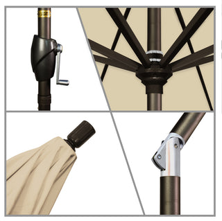 Aluminum Outdoor Umbrella, Beige