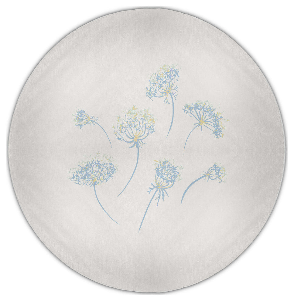 Just Dandy Rug, Light Blue, 5' Round