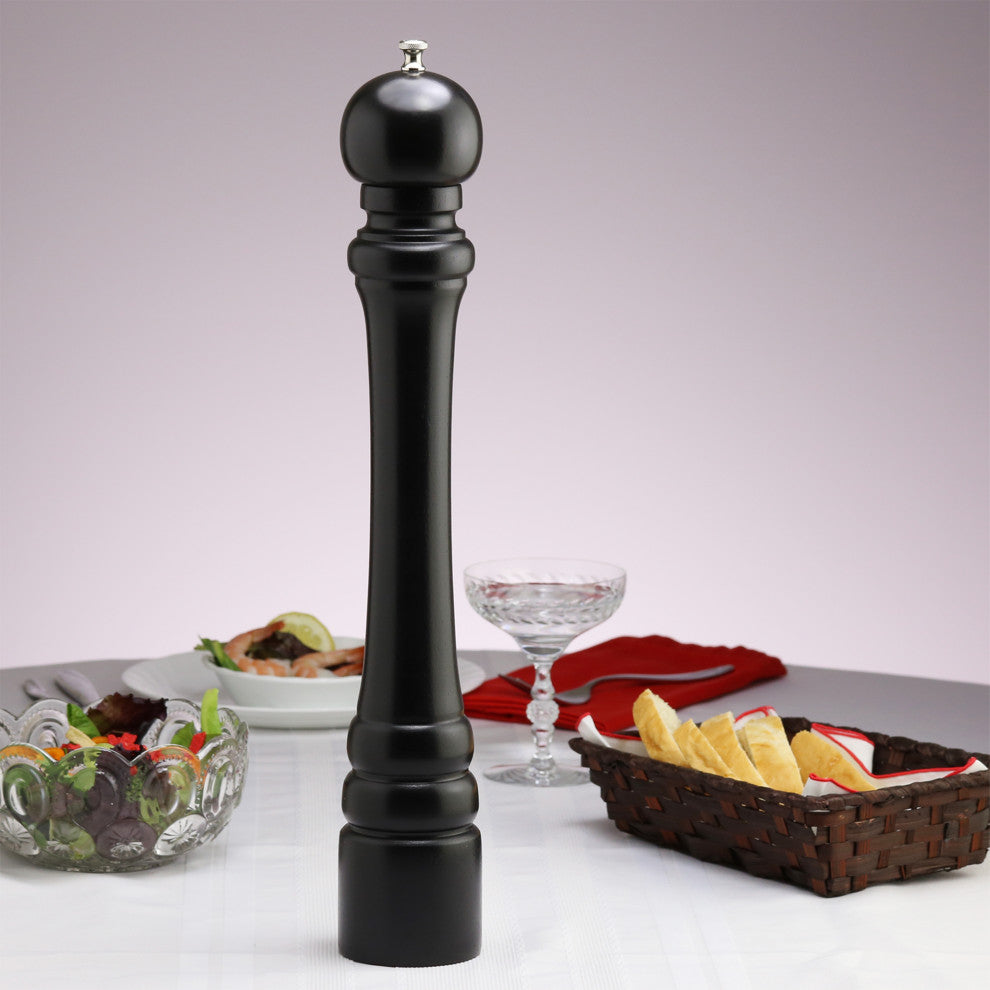 Chef Specialties Pro Series Monarch Pepper Mill, 18", Black