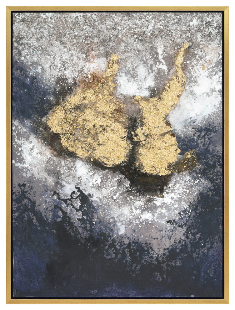 Nourishment Textured Metallic Hand Painted Framed Wall Art by Martin Edwards