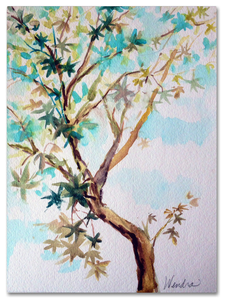 Wendra ''Blue Maple'' Canvas Art, 14x19