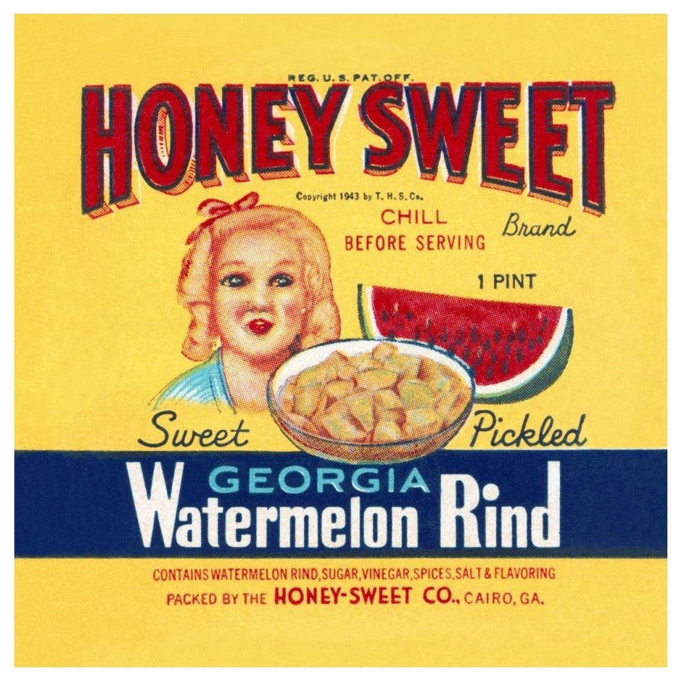 "Honey Sweet" Digital Paper Print by Retrolabel, 42"x42"