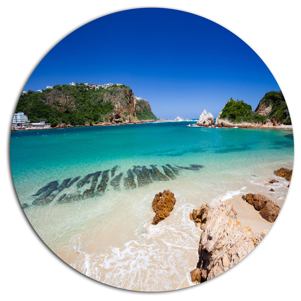 Beautiful Knysna Beach South Africa, Seashore Disc Metal Wall Art, 11"