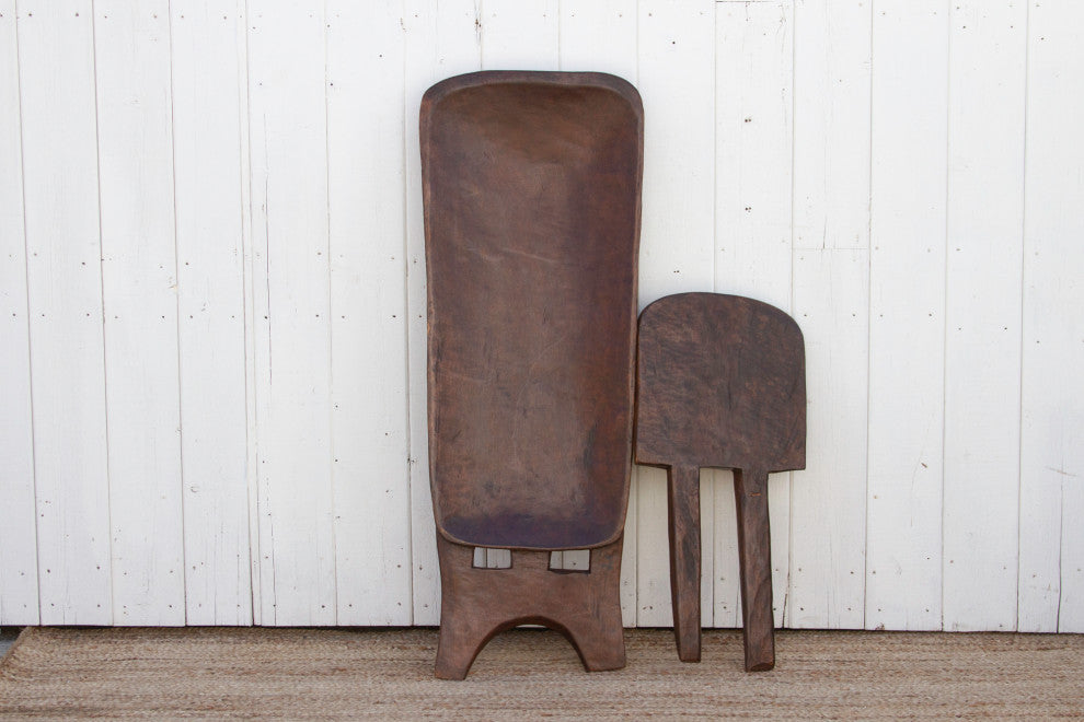 Large African Folding Club Chair