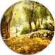 Olive Trees, Photography Large Disc Metal Wall Art, 11"